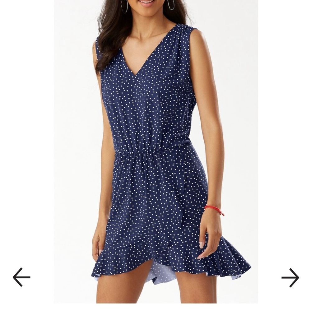Tommy Bahama Sea Swell Polka Dot Ruffled